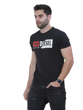 DIESEL CUTY Mens Short Sleeve Printed Deisel Cuty T-shirt DIESEL RAWDENIM