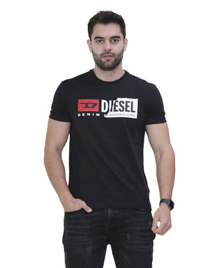 DIESEL CUTY Mens Short Sleeve Printed Deisel Cuty T-shirt DIESEL RAWDENIM