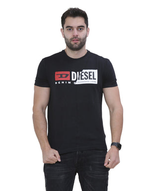 DIESEL CUTY Mens Short Sleeve Printed Deisel Cuty T-shirt DIESEL RAWDENIM