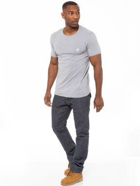 EZ313 GREY Mens Regular Fit Grey Denim Jeans | Enzo Designer Menswear ENZO RAWDENIM