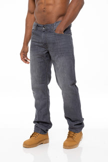 EZ408 Mens Regular Tapered Fit Enzo Designer Jeans ENZO RAWDENIM