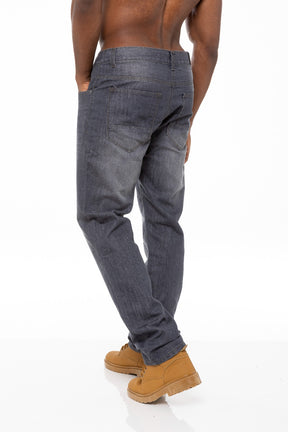 EZ408 Mens Regular Tapered Fit Enzo Designer Jeans ENZO RAWDENIM