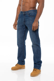 EZ408 Mens Regular Tapered Fit Enzo Designer Jeans ENZO RAWDENIM