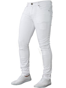 EZ361 Super Skinny Stretch Rip & Repair Slim Jeans | Enzo Designer Menswear ENZO RAWDENIM