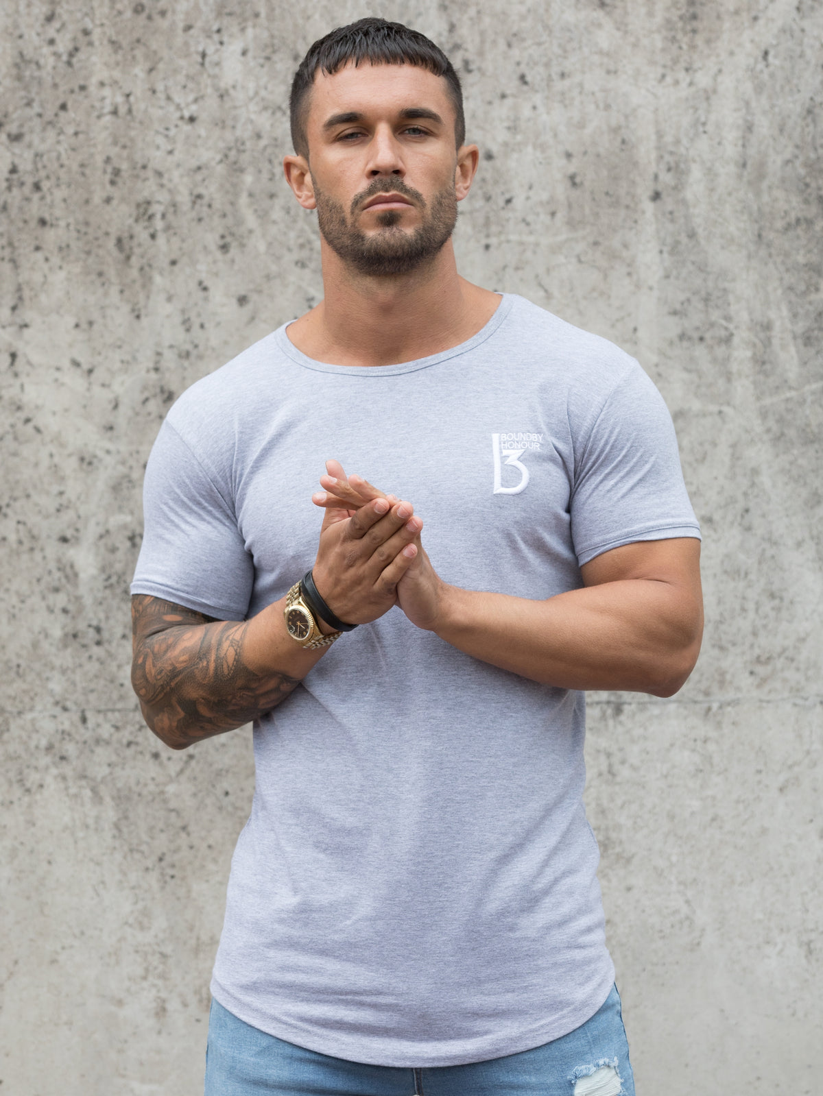 BST24 Clearance | BBH Men's Branded Short Sleeve Athletic T-shirt | Bound By Honour Bound By Honour RAWDENIM