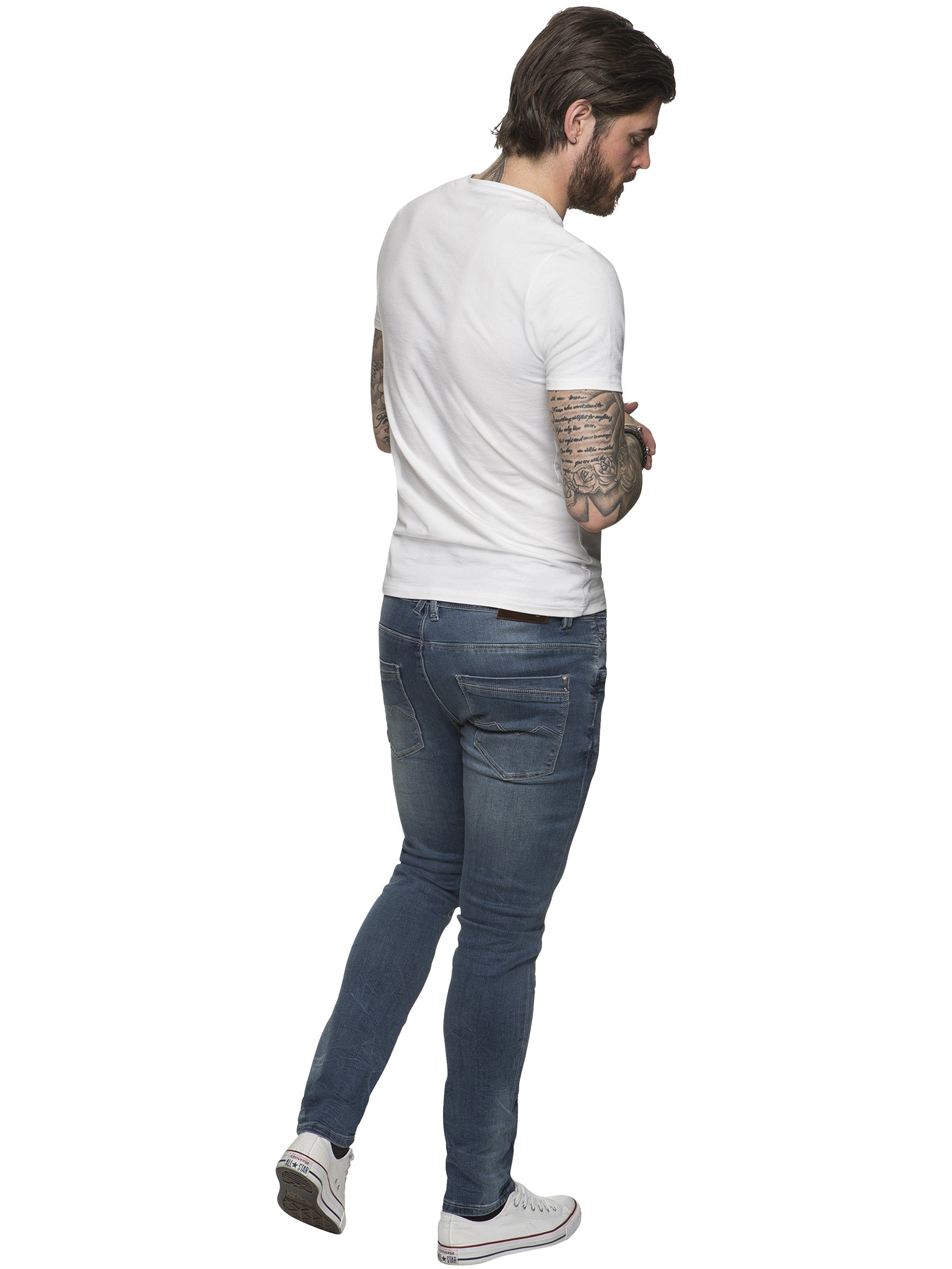 EM580 ETO | Designer Mens Reflex Super Skinny Denim Jeans ETO RAWDENIM