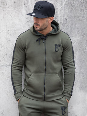 BHD01T SCALE TAPE Scale Zipped Tracksuit Hood With Tape Detail | Bound By Honour Bound By Honour RAWDENIM