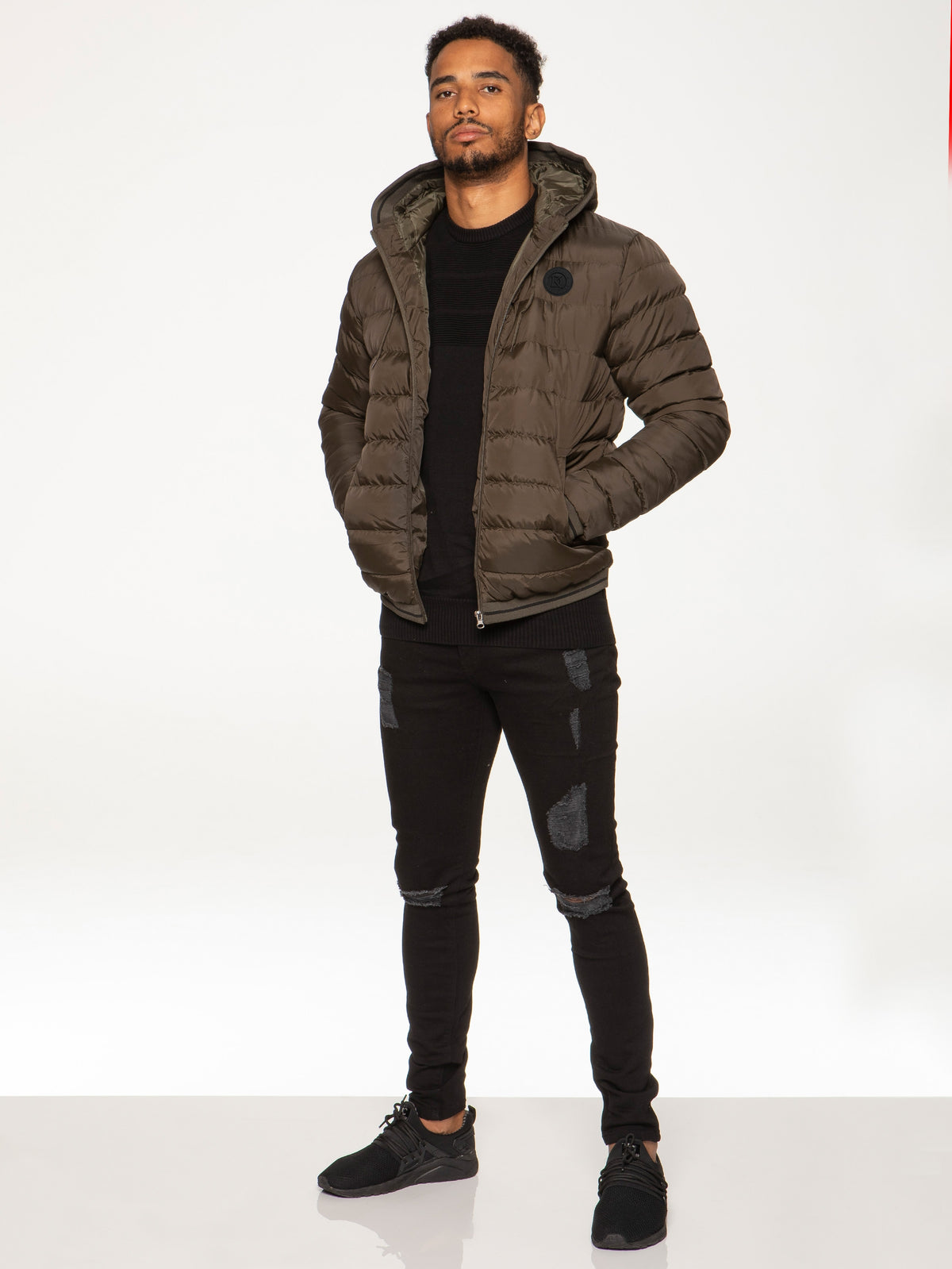 UB Vest Mens Kruze Clothing Reflect | Quilted Hooded Bubble Puffer Jacket KRUZE RAWDENIM