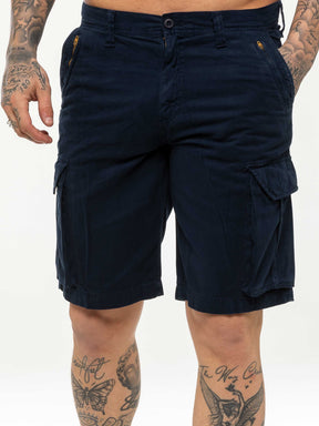 KZS129 Kruze Mens Soft Cotton Cargo Summer Shorts KRUZE RAWDENIM