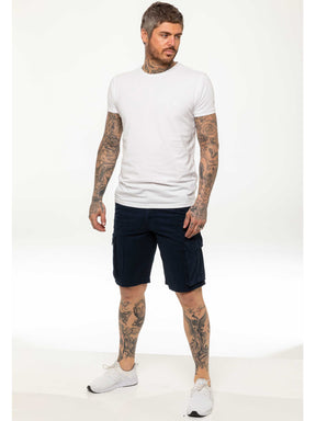 KZS129 Kruze Mens Soft Cotton Cargo Summer Shorts KRUZE RAWDENIM