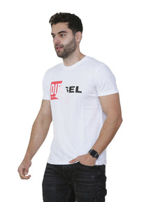 DIESEL QA Diesel Mens Double Logo Short Sleeve T Shirt | T-Diego QA DIESEL RAWDENIM