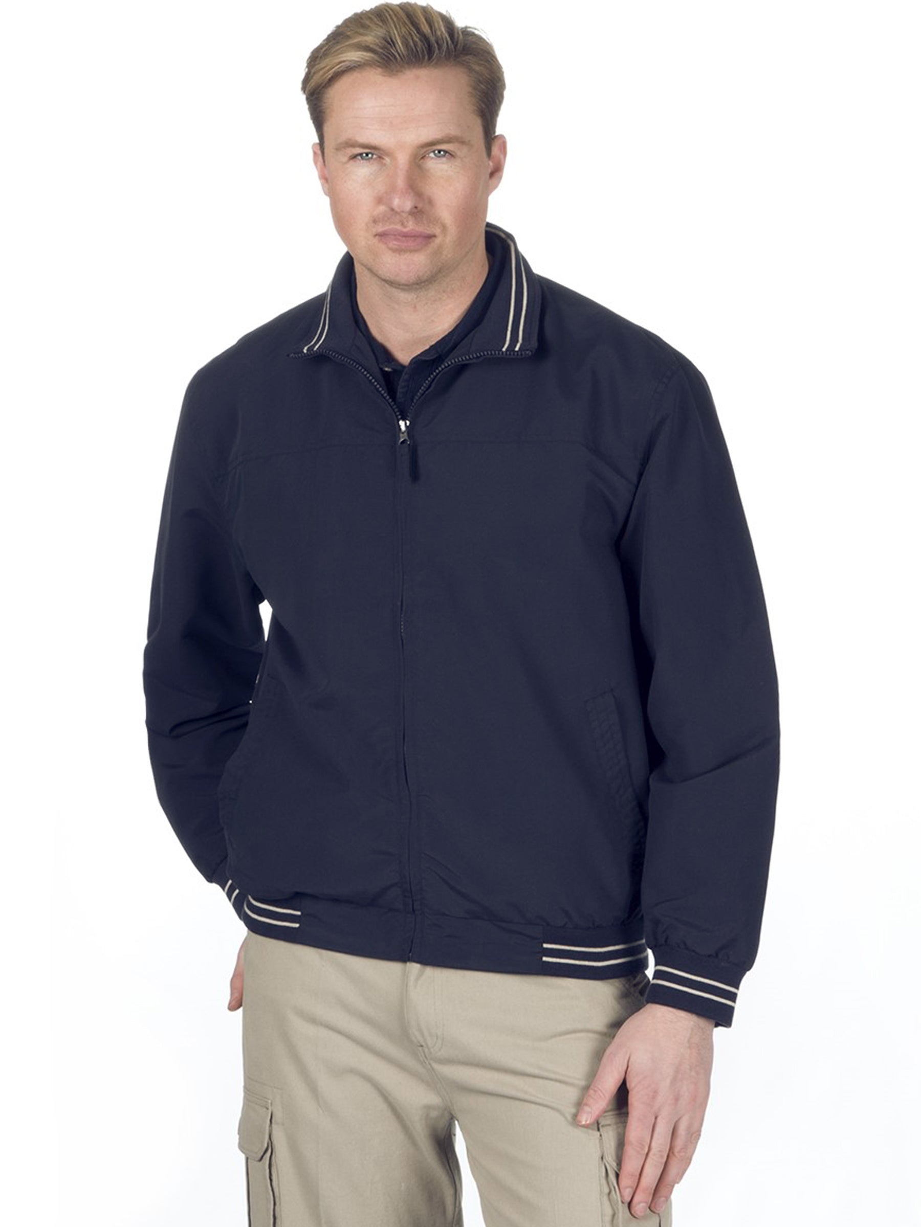 SS2530 Mens Classic Casual Golf Bomber Jacket GUEST BRAND RAWDENIM