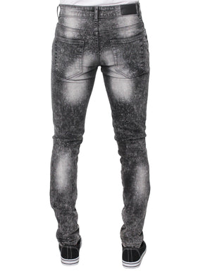 EZ361 Super Skinny Stretch Rip & Repair Slim Jeans | Enzo Designer Menswear ENZO RAWDENIM