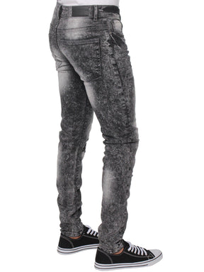 EZ361 Super Skinny Stretch Rip & Repair Slim Jeans | Enzo Designer Menswear ENZO RAWDENIM